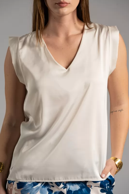 Blouse V Sleeveless