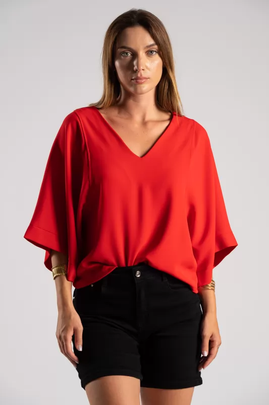 Blouse V opening Crep