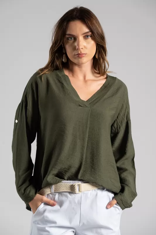 Blouse V Neckline