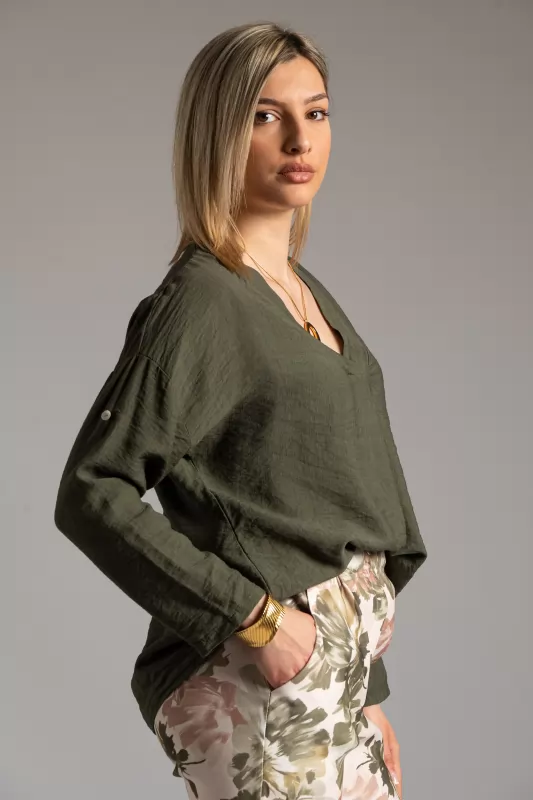 Blouse V Neckline