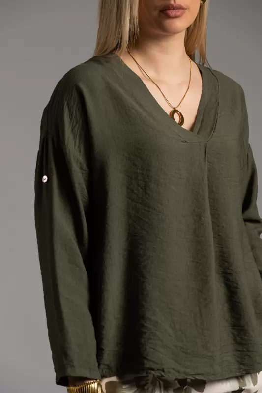 Blouse V Neckline