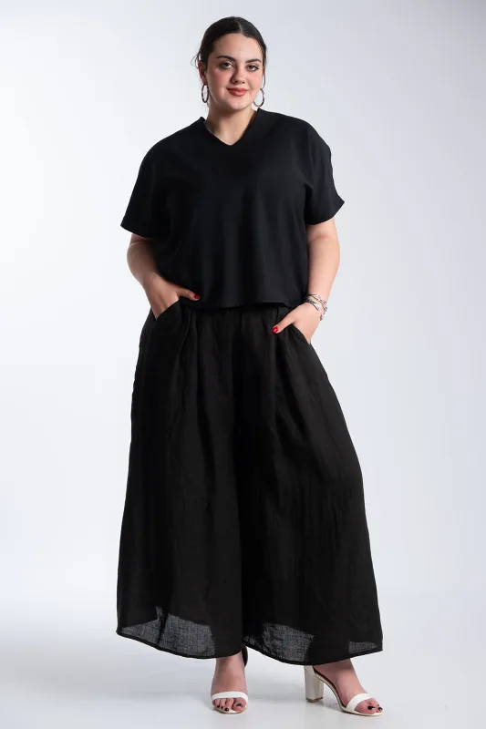 Μπλούζα V Λαιμόκοψη Φιόγκος Πουά