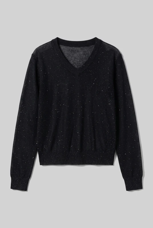 V-neck Βlouse Lurex