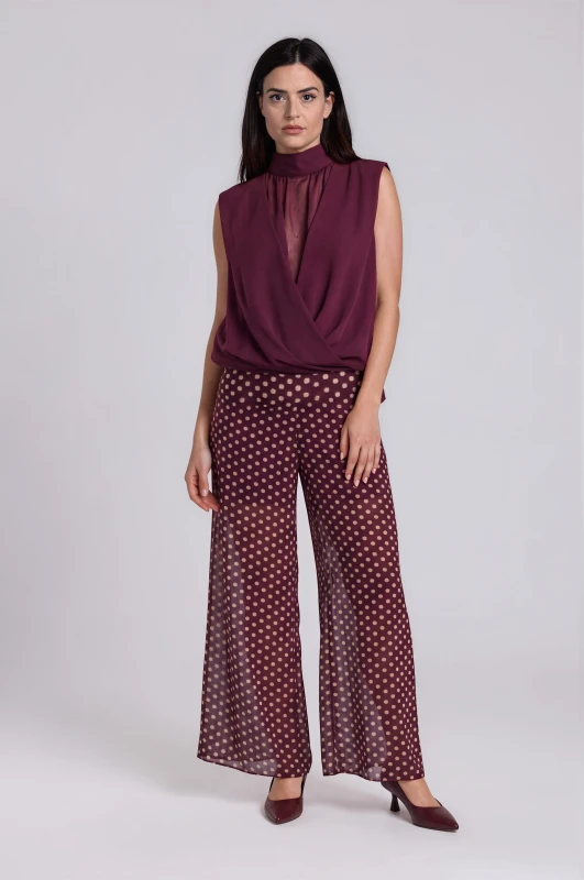 Blouse Wrapped with Tie 