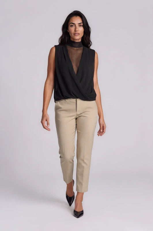 Blouse Wrapped with Tie 
