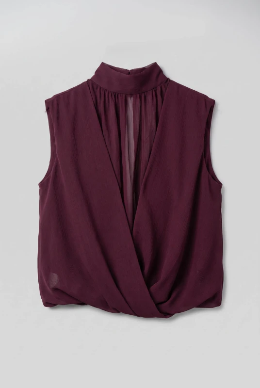 Blouse Wrapped with Tie 