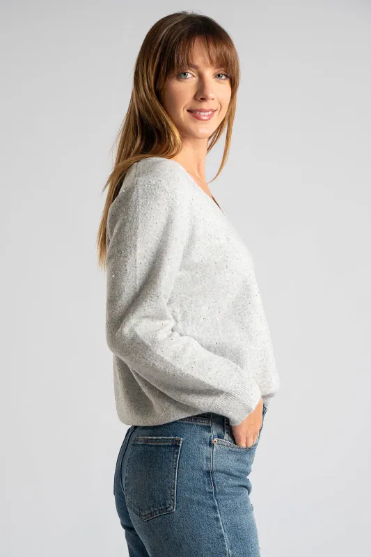 Blouse V-neck Small Pockets