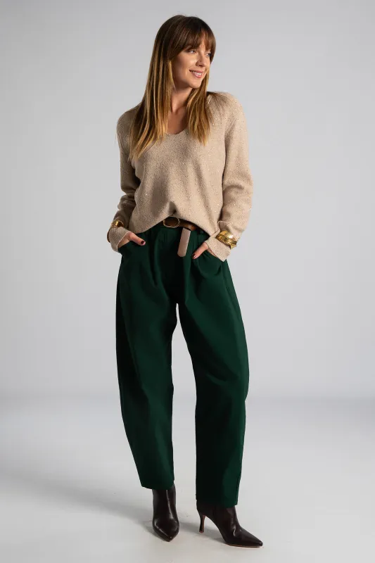 Blouse V-neck Small Sequins