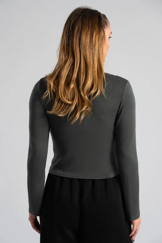 Blouse V-neck Lace Detail