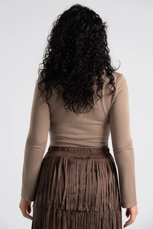 Μπλούζα V Λεπτομέρεια Δαντέλα