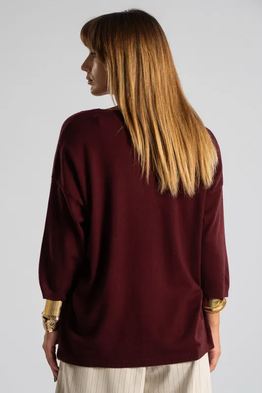 Blouse V Rib Finish
