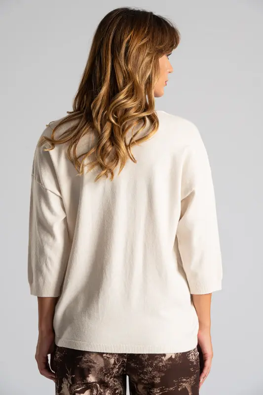 Blouse V Rib Finish