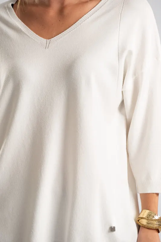 Blouse V Rib Finish
