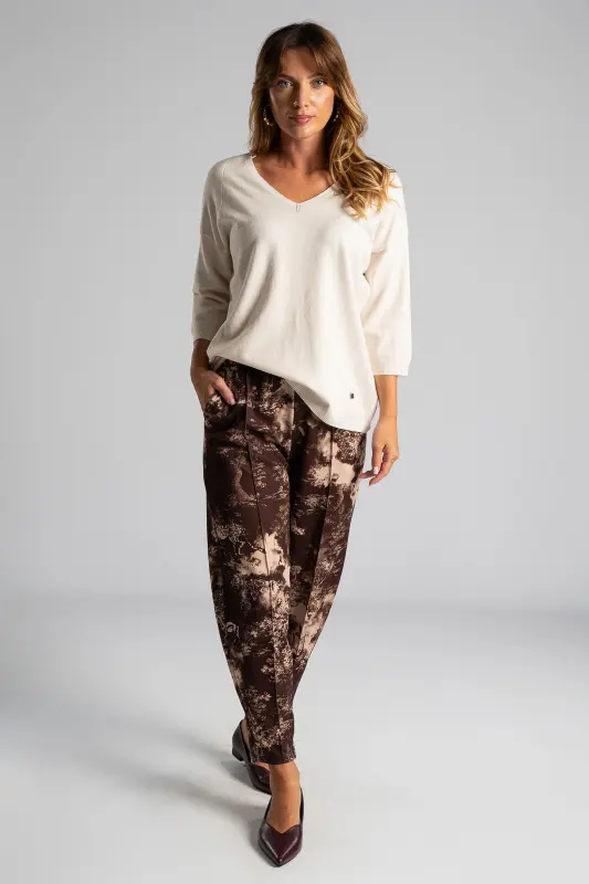 Blouse V Rib Finish