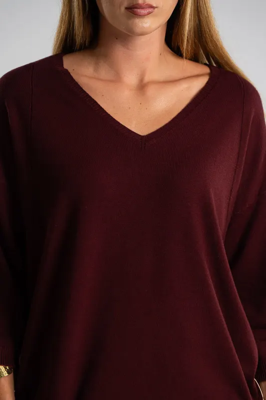 Blouse V Rib Finish