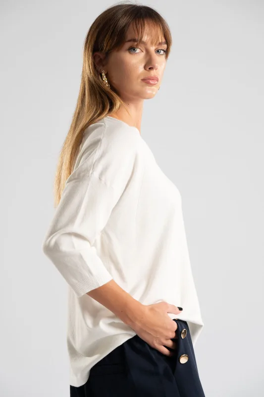 Blouse V Rib Finish