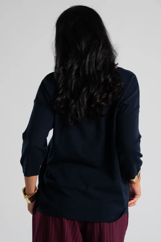 Blouse V Rib Finish