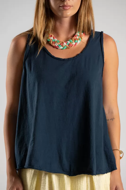 Blouse Cotton Sleeveless