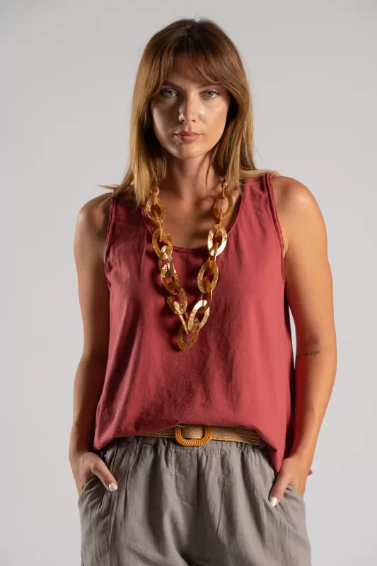 Blouse Cotton Sleeveless