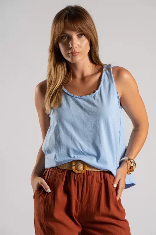 Blouse Cotton Sleeveless