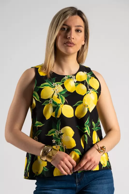 Μπλούζα Βαμβακερή Αμάνικη Lemons
