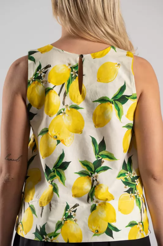 Μπλούζα Βαμβακερή Αμάνικη Lemons