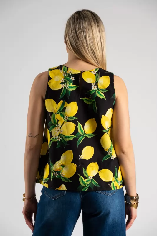 Μπλούζα Βαμβακερή Αμάνικη Lemons