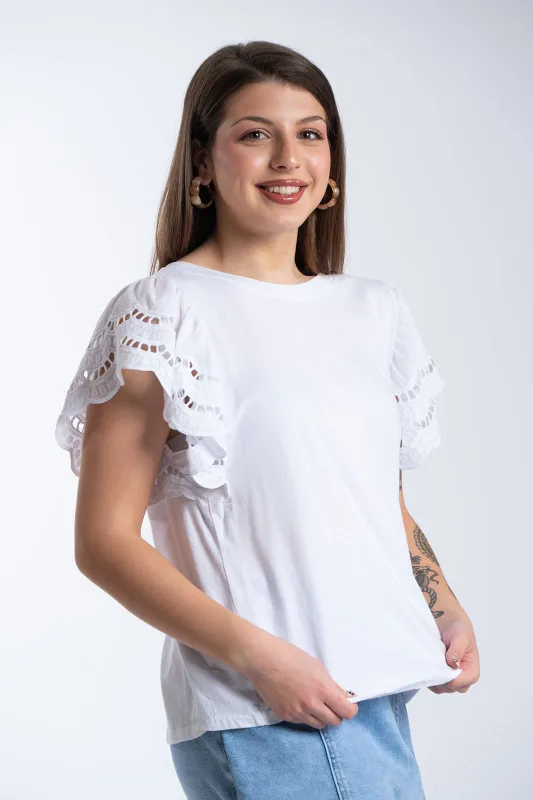 T-Shirt Cotton Kippur Sleeve 