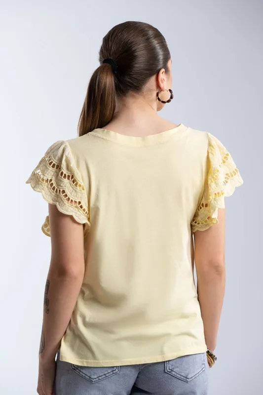 T-Shirt Cotton Kippur Sleeve 
