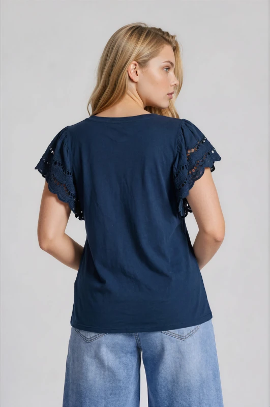 T-Shirt Cotton Kippur Sleeve 