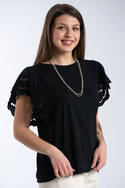 T-Shirt Cotton Kippur Sleeve 