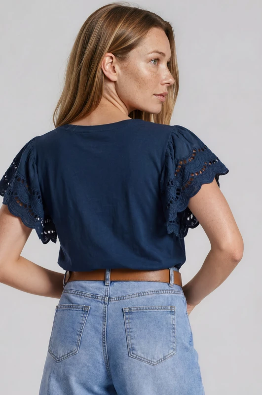 T-Shirt Cotton Kippur Sleeve 