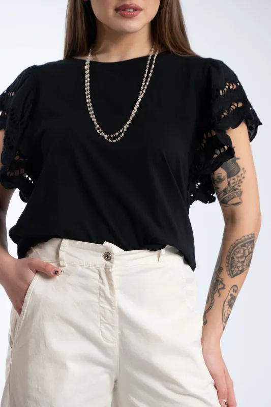 T-Shirt Cotton Kippur Sleeve 