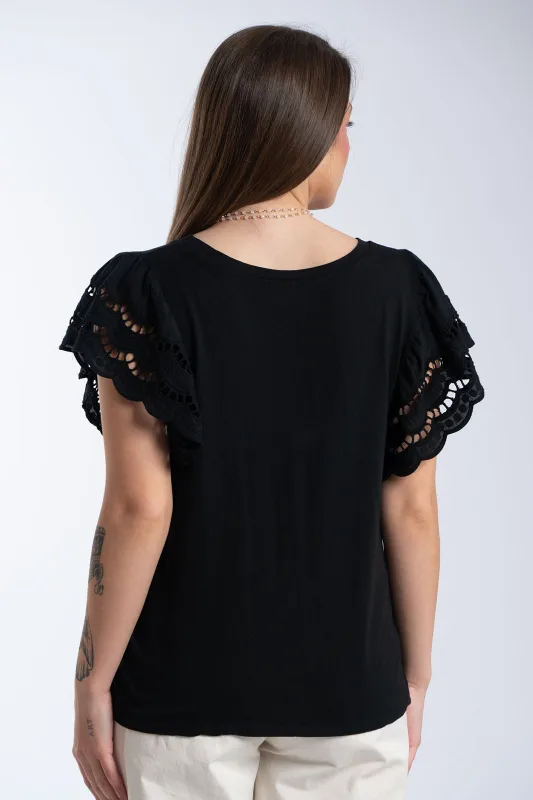T-Shirt Cotton Kippur Sleeve 