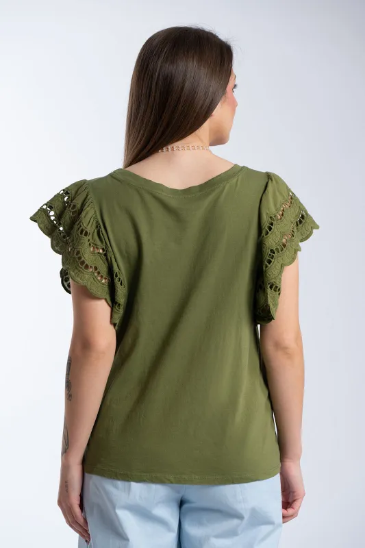 T-Shirt Cotton Kippur Sleeve 