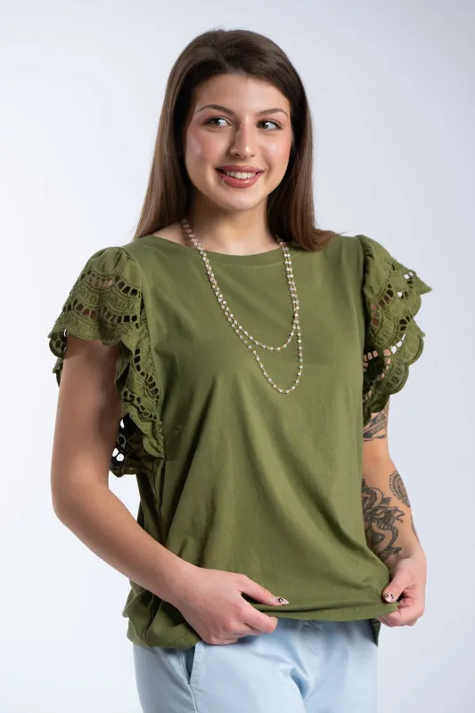 T-Shirt Cotton Kippur Sleeve 