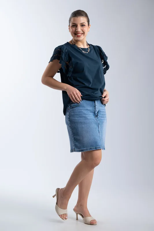 T-Shirt Cotton Kippur Sleeve 