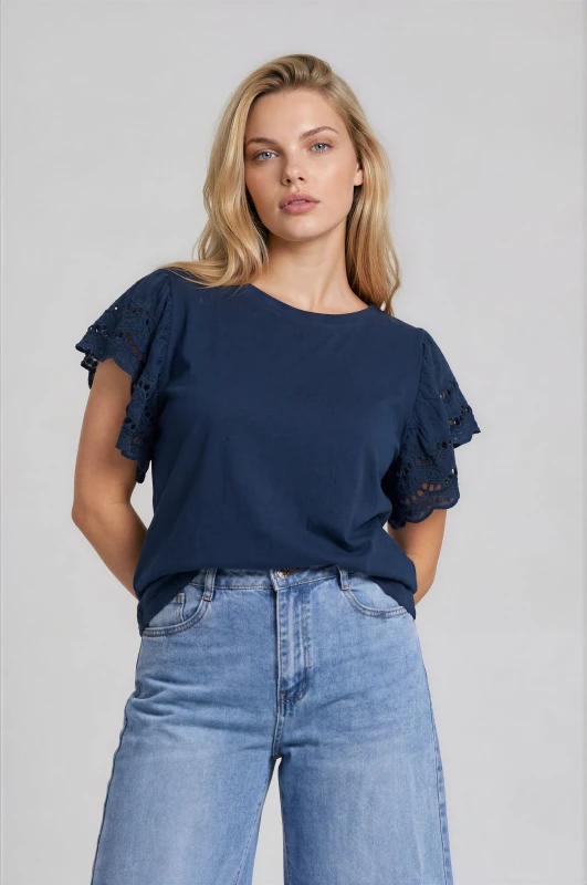 T-Shirt Cotton Kippur Sleeve 