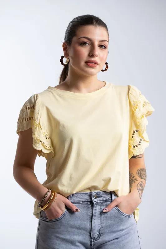 T-Shirt Cotton Kippur Sleeve 