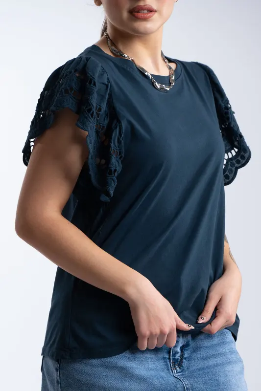 T-Shirt Cotton Kippur Sleeve 
