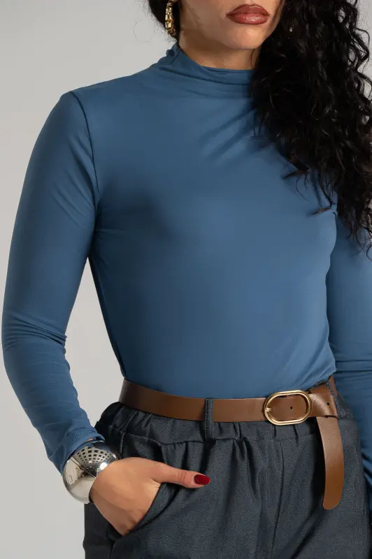 Cotton Blouse Lupeto Neckline