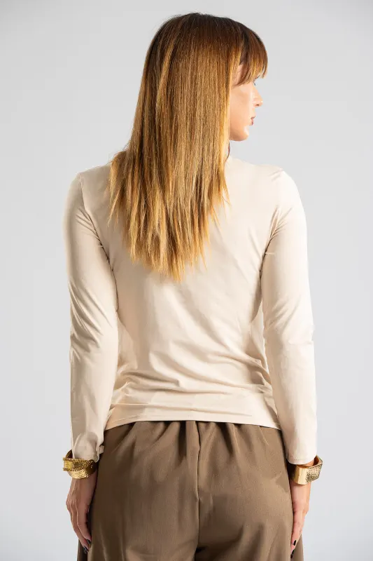 Cotton Blouse Lupeto Neckline