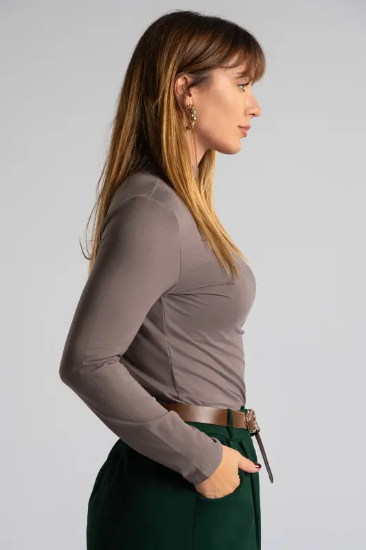 Cotton Blouse Lupeto Neckline