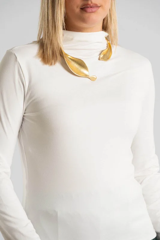 Cotton Blouse Lupeto Neckline