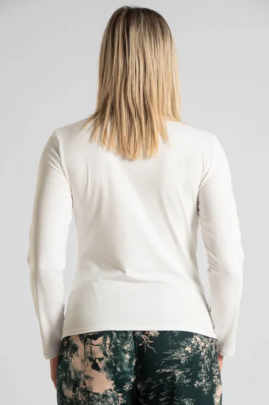 Cotton Blouse Lupeto Neckline