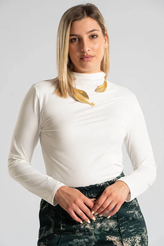 Cotton Blouse Lupeto Neckline