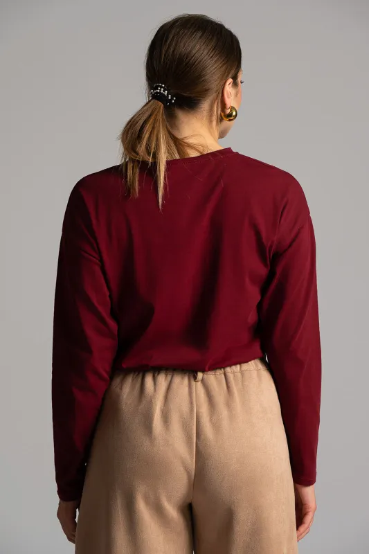 Μπλούζα Βαμβακερή Μακριά Μανίκια Candy