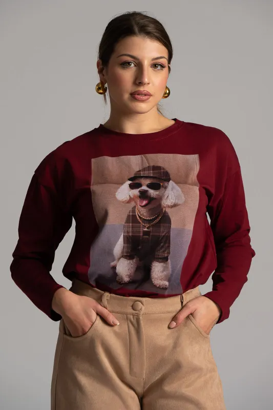 Μπλούζα Βαμβακερή Μακριά Μανίκια Candy