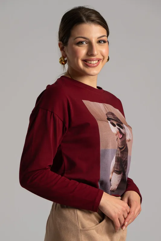 Μπλούζα Βαμβακερή Μακριά Μανίκια Candy