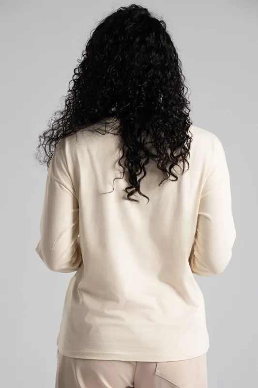 Long Sleeve Cotton Blouse Candy